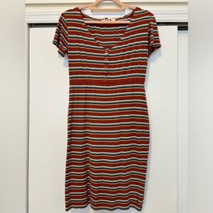 Roxy Casual Midi-Dress ❤️🧡💚💙 Size: Small